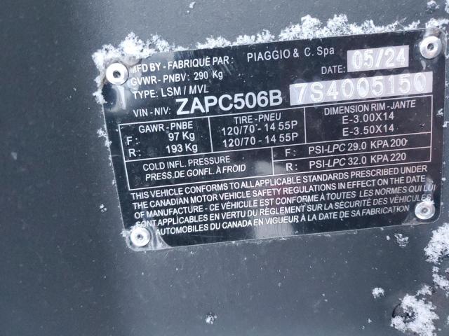 Продажа на аукционе авто 2025 Piaggio Typhoon 50, vin: ZAPC506B7S4005150, номер лота: 85816575