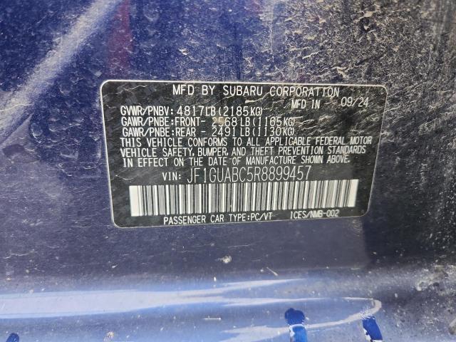 93148185 :رقم المزاد ، JF1GUABC5R8899457 vin ، 2024 Subaru Impreza مزاد بيع