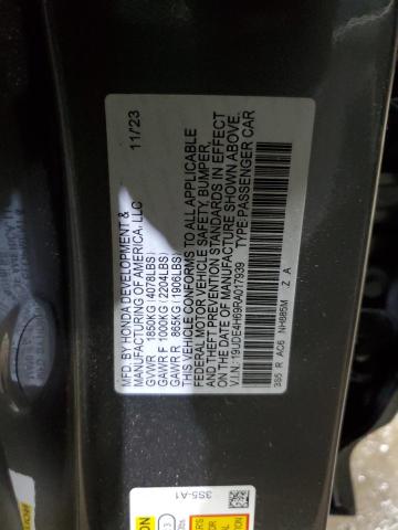 2024 Acura Integra A- მანქანა იყიდება აუქციონზე, vin: 19UDE4H69RA017939, აუქციონის ნომერი: 91638765