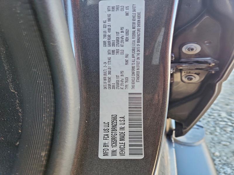 Auction sale of the 2024 Ram 1500, vin: 1C6SRFGT8RN225663, lot number: 93518865
