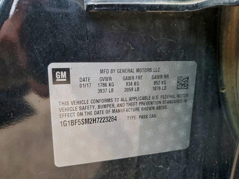Продаж на аукціоні авто 2017 Chevrolet Cruze, vin: 1G1BF5SM2H7223284, номер лоту: 94514115