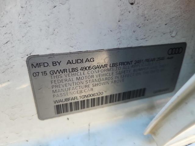 2016 Audi A4 მანქანა იყიდება აუქციონზე, vin: WAUBFAFL1GN006320, აუქციონის ნომერი: 91667365
