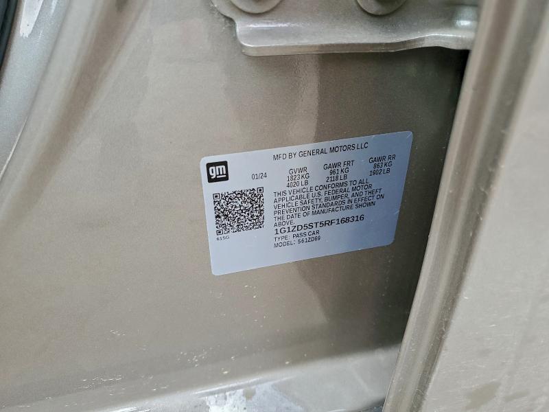 94145055 :رقم المزاد ، 1G1ZD5ST5RF168316 vin ، 2024 Chevrolet Malibu Lt مزاد بيع