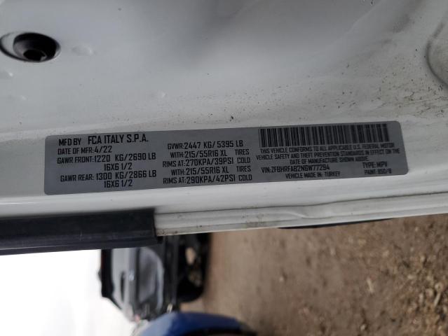 Продажа на аукционе авто 2022 Ram Promaster City, vin: ZFBHRFAB2N6W77294, номер лота: 79492035
