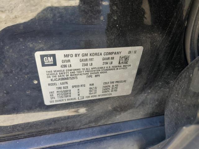 Продаж на аукціоні авто 2019 Buick Encore, vin: KL4CJASB0KB752975, номер лоту: 90405935