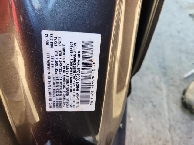 Aukcja sprzedaży 2015 Honda Odyssey, vin: 5FNRL5H62FB004050, numer aukcji: 90146655