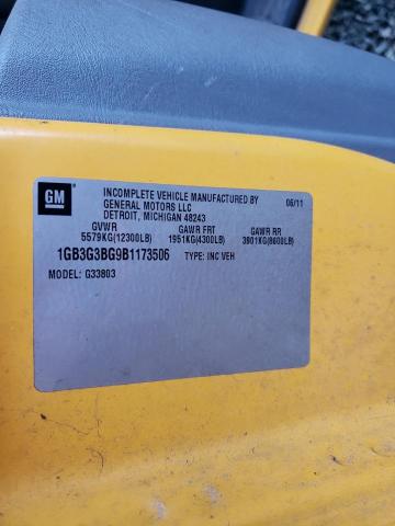 2011 Chevrolet Express მანქანა იყიდება აუქციონზე, vin: 1GB3G3BG9B1173506, აუქციონის ნომერი: 93782365