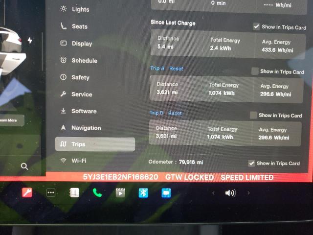 Продажа на аукционе авто 2022 Tesla Model 3, vin: 5YJ3E1EB2NF168620, номер лота: 93476185