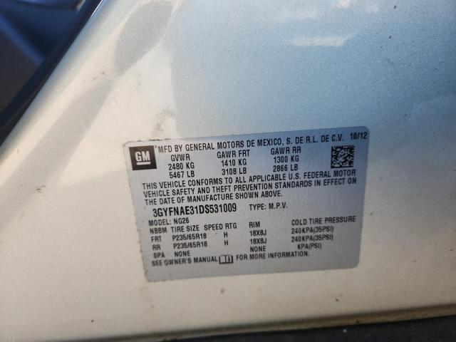 Продаж на аукціоні авто 2013 Cadillac Srx, vin: 3GYFNAE31DS531009, номер лоту: 87405225