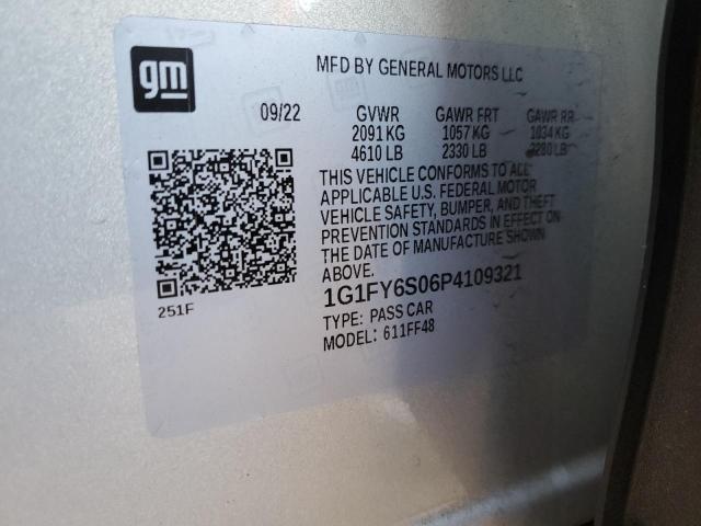 Auction sale of the 2023 Chevrolet Bolt Euv Lt, vin: 1G1FY6S06P4109321, lot number: 79158983