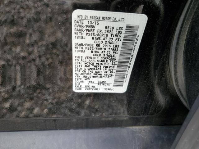 Aukcja sprzedaży 2016 Infiniti Qx70, vin: JN8CS1MWXGM750671, numer aukcji: 79730753
