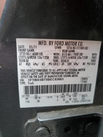 Продаж на аукціоні авто 2011 Ford F350 Super Duty, vin: 1FT8W3BT5BEC83883, номер лоту: 78196313