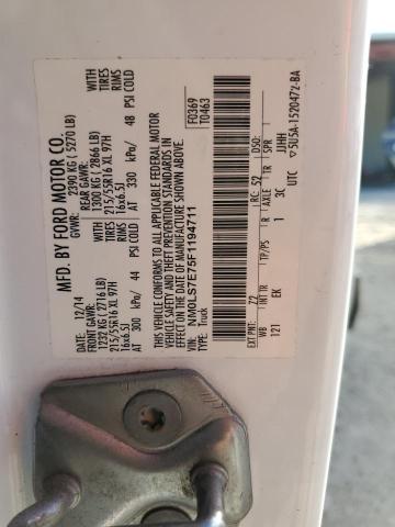 2015 Ford Transit Connect Xl მანქანა იყიდება აუქციონზე, vin: NM0LS7E75F1194711, აუქციონის ნომერი: 80256773