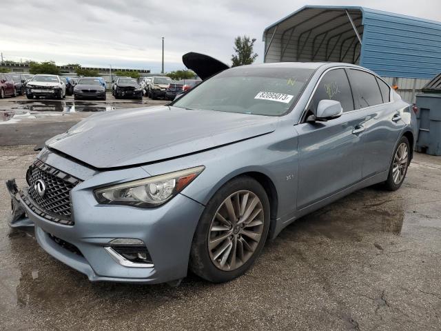 2018 Infiniti Q50 Luxe მანქანა იყიდება აუქციონზე, vin: JN1EV7AP5JM353830, აუქციონის ნომერი: 82095073