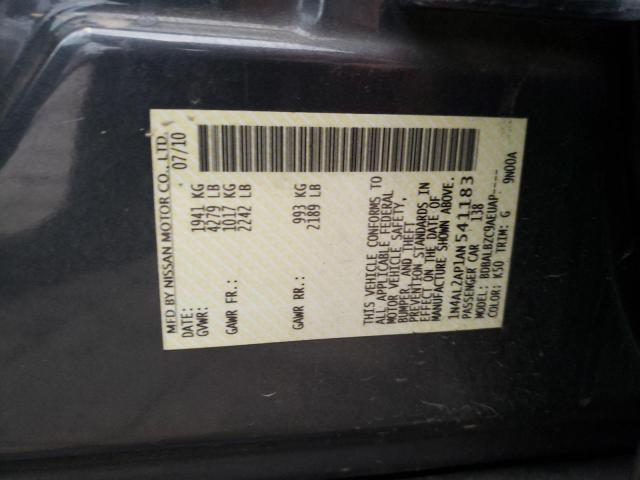 Продаж на аукціоні авто 2010 Nissan Altima Base, vin: 1N4AL2AP1AN541183, номер лоту: 82184723