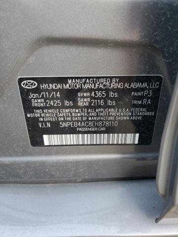 Aukcja sprzedaży 2014 Hyundai Sonata Gls, vin: 5NPEB4AC8EH878110, numer aukcji: 79921673