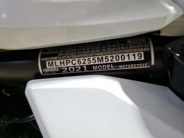 Aukcja sprzedaży 2021 Honda Cbr500 Ra, vin: MLHPC6255M5200119, numer aukcji: 80502823