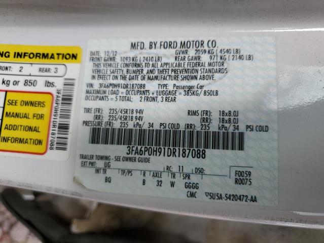 Aukcja sprzedaży 2013 Ford Fusion Se, vin: 3FA6P0H91DR187088, numer aukcji: 81056923