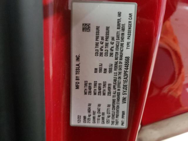 Aukcja sprzedaży 2023 Tesla Model 3, vin: 5YJ3E1EA3PF448668, numer aukcji: 81206273