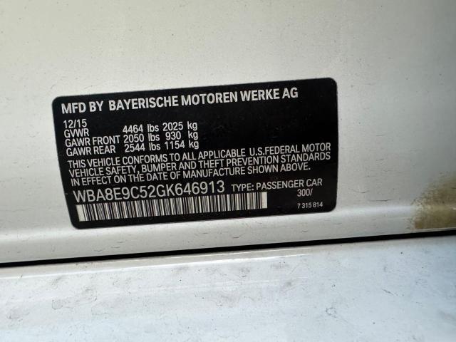 81861903 :رقم المزاد ، WBA8E9C52GK646913 vin ، 2016 Bmw 328 I Sulev مزاد بيع