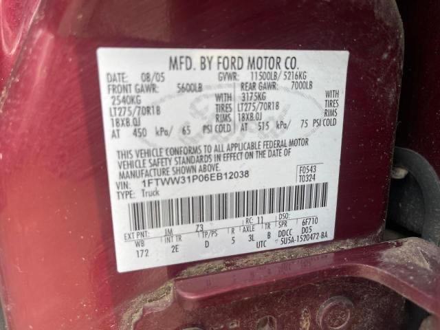 Продажа на аукционе авто 2006 Ford F350 Srw Super Duty, vin: 1FTWW31P06EB12038, номер лота: 79764423