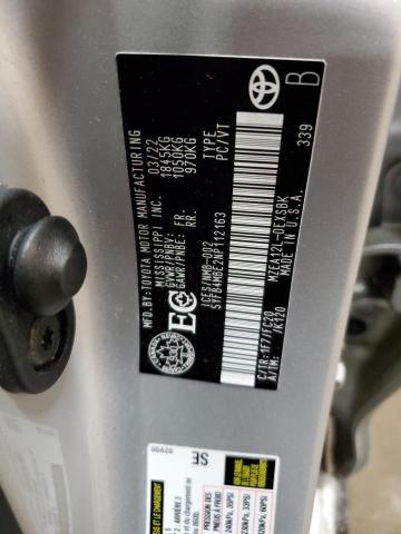 Aukcja sprzedaży 2022 Toyota Corolla, vin: 5YFB4MBE2NP112163, numer aukcji: 80091833