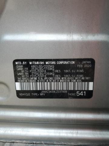 2020 Mitsubishi Outlander Se მანქანა იყიდება აუქციონზე, vin: JA4AZ3A39LZ037899, აუქციონის ნომერი: 81582153