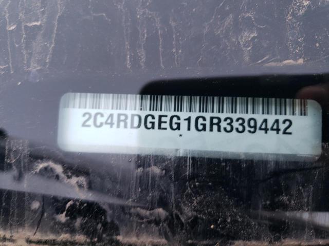 2016 Dodge Grand Caravan R/t მანქანა იყიდება აუქციონზე, vin: 2C4RDGEG1GR339442, აუქციონის ნომერი: 80331843