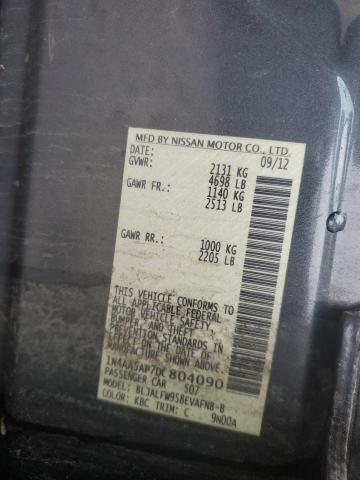 2013 Nissan Maxima S მანქანა იყიდება აუქციონზე, vin: 1N4AA5AP7DC804090, აუქციონის ნომერი: 78057953