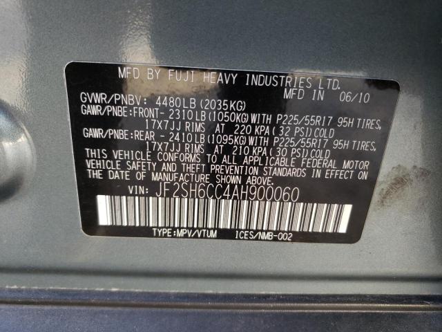 Aukcja sprzedaży 2010 Subaru Forester 2.5x Premium, vin: JF2SH6CC4AH900060, numer aukcji: 80363743