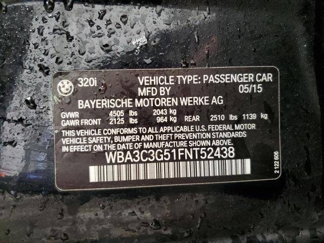 Aukcja sprzedaży 2015 Bmw 320 I Xdrive, vin: WBA3C3G51FNT52438, numer aukcji: 82026363
