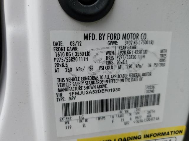 Продажа на аукционе авто 2013 Ford Expedition Limited, vin: 1FMJU2A52DEF01930, номер лота: 77575063
