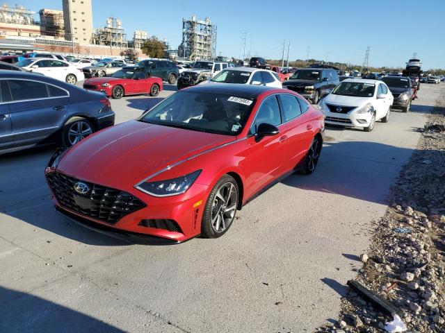 81075983 :رقم المزاد ، 5NPEJ4J23MH082681 vin ، 2021 Hyundai Sonata Sel Plus مزاد بيع
