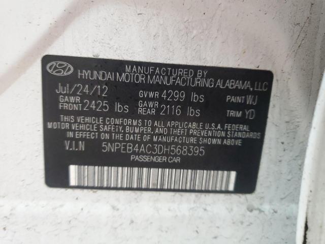 Продаж на аукціоні авто 2013 Hyundai Sonata Gls, vin: 5NPEB4AC3DH568395, номер лоту: 80957503