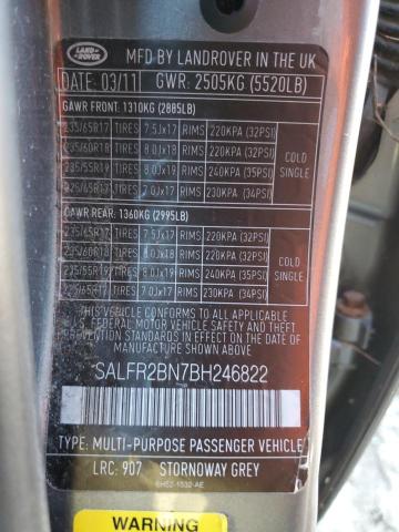 Aukcja sprzedaży 2011 Land Rover Lr2 Hse, vin: SALFR2BN7BH246822, numer aukcji: 80285823