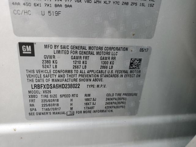 Продажа на аукционе авто 2017 Buick Envision Essence, vin: LRBFXDSA6HD238022, номер лота: 82130983