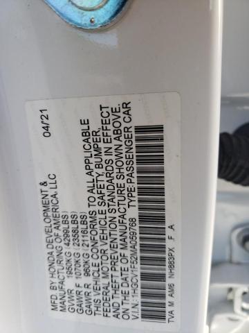 Aukcja sprzedaży 2021 Honda Accord Exl, vin: 1HGCV1F52MA059768, numer aukcji: 79070613