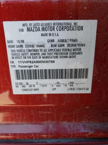 Aukcja sprzedaży 2009 Mazda 6 I, vin: 1YVHP82A895M30789, numer aukcji: 80474883