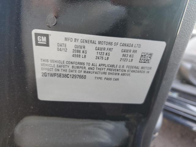 Aukcja sprzedaży 2012 Chevrolet Impala Ls, vin: 2G1WF5E38C1297660, numer aukcji: 81033043