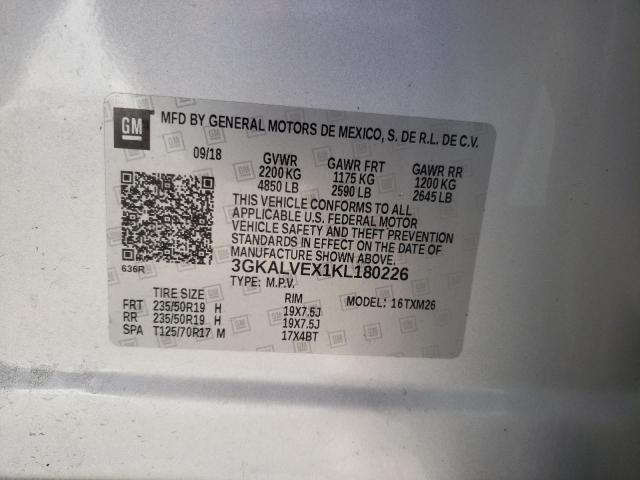 2019 Gmc Terrain Slt მანქანა იყიდება აუქციონზე, vin: 3GKALVEX1KL180226, აუქციონის ნომერი: 80571093