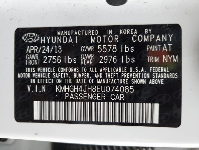 2014 Hyundai Equus Signature მანქანა იყიდება აუქციონზე, vin: KMHGH4JH8EU074085, აუქციონის ნომერი: 79028313