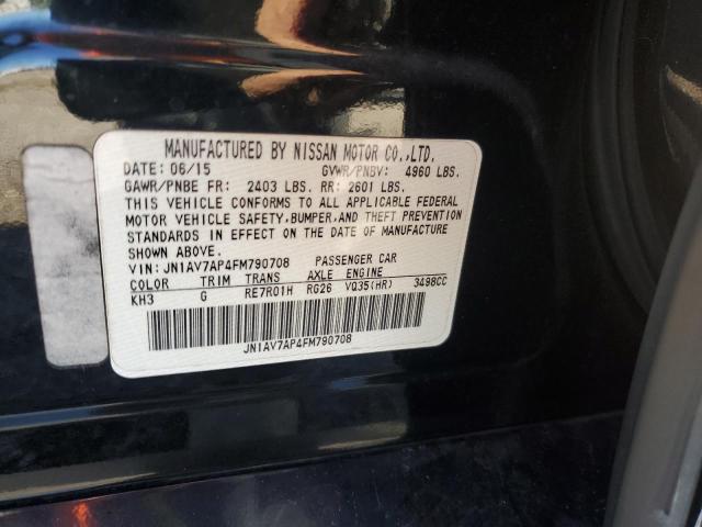 Продажа на аукционе авто 2015 Infiniti Q50 Hybrid Premium, vin: JN1AV7AP4FM790708, номер лота: 78937553