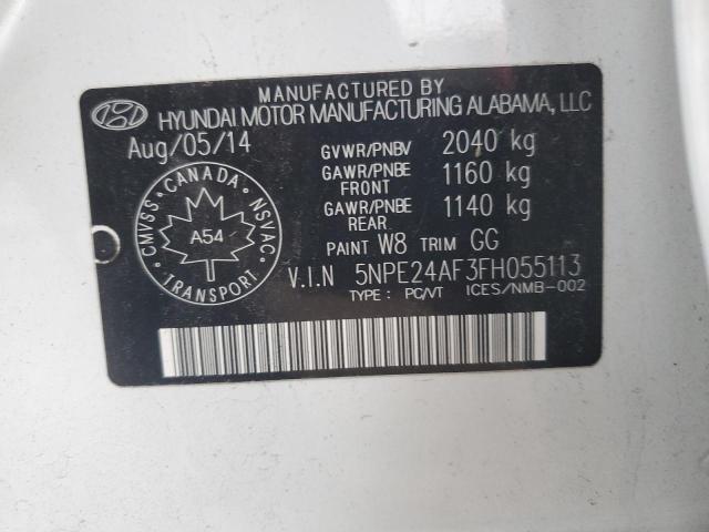 2015 Hyundai Sonata Se მანქანა იყიდება აუქციონზე, vin: 5NPE24AF3FH055113, აუქციონის ნომერი: 79506773