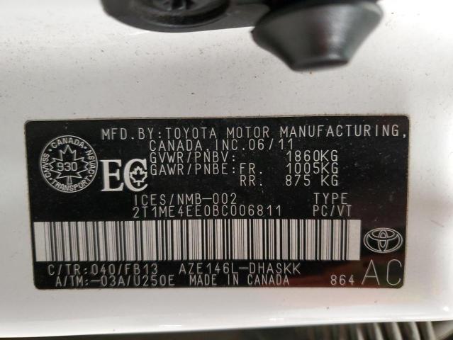 Продажа на аукционе авто 2011 Toyota Matrix Xrs, vin: 2T1ME4EE0BC006811, номер лота: 81569543