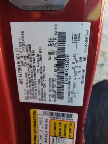 81341153 :رقم المزاد ، 1FA6P8CFXJ5128390 vin ، 2018 Ford Mustang Gt مزاد بيع
