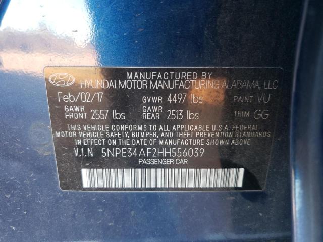 2017 Hyundai Sonata Sport მანქანა იყიდება აუქციონზე, vin: 5NPE34AF2HH556039, აუქციონის ნომერი: 80888373
