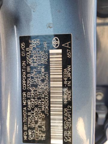 2005 Toyota Prius მანქანა იყიდება აუქციონზე, vin: JTDKB20U953035661, აუქციონის ნომერი: 82359053
