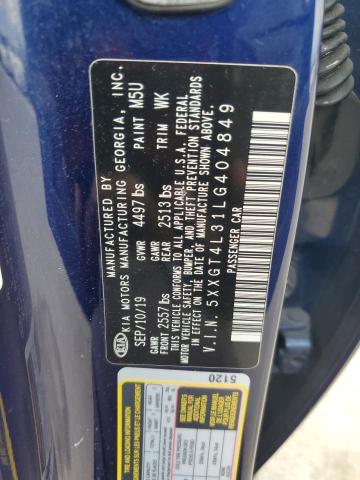 79636623 :رقم المزاد ، 5XXGT4L31LG404849 vin ، 2020 Kia Optima Lx مزاد بيع