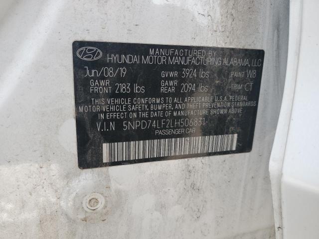 Продажа на аукционе авто 2020 Hyundai Elantra, vin: 5NPD74LF2LH506831, номер лота: 80885233