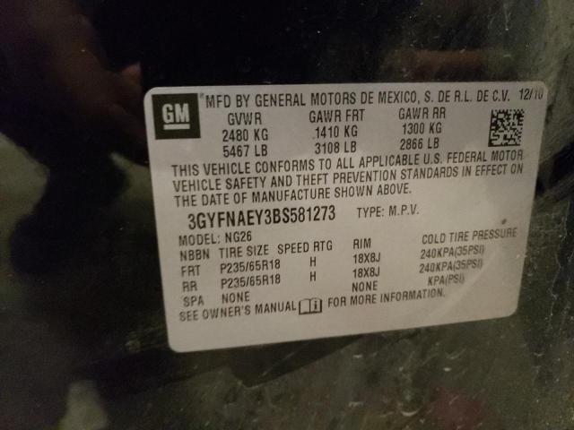 Aukcja sprzedaży 2011 Cadillac Srx Luxury Collection, vin: 3GYFNAEY3BS581273, numer aukcji: 77755713